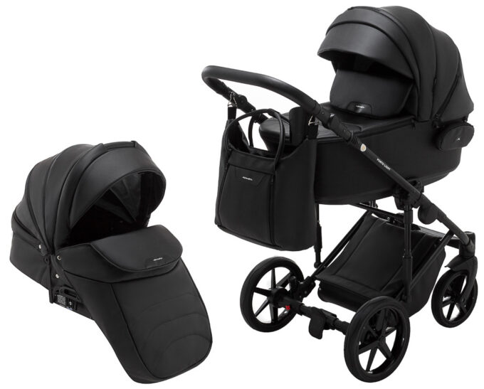 Коляска 2 в 1 Adamex Porto Light ECO SA-2 черный