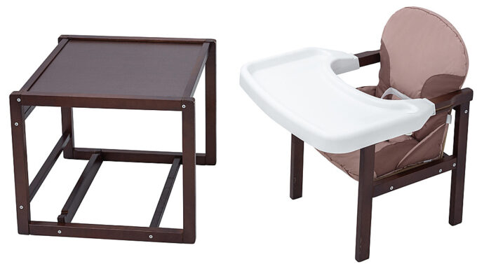 Стульчик-трансформер Babyroom Пони-220 тонированный капучино / шоколад