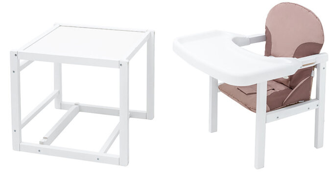 Стульчик-трансформер Babyroom Пони-240 белый капучино / шоколад