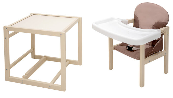 Стульчик-трансформер Babyroom Пони-260 слоновая кость капучино / шоколад