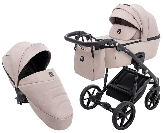 Коляска 2 в 1 Adamex Mobi Air Thermo New Lux PS-18 бежевый