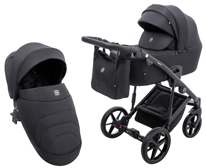 Коляска 2 в 1 Adamex Mobi Air Thermo New Lux TK-53 черный