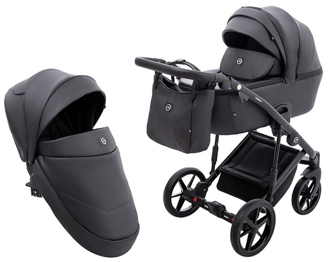 Коляска 2 в 1 Adamex Mobi Air Thermo New ECO SA-2 черный