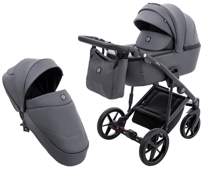 Коляска 2 в 1 Adamex Mobi Air Thermo New ECO SA-5 графит