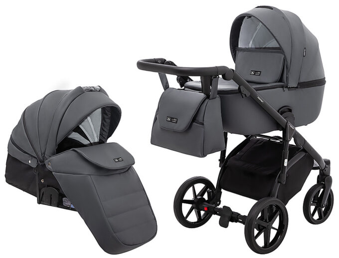 Коляска 2 в 1 Adamex Nola Eco SA-5 графіт