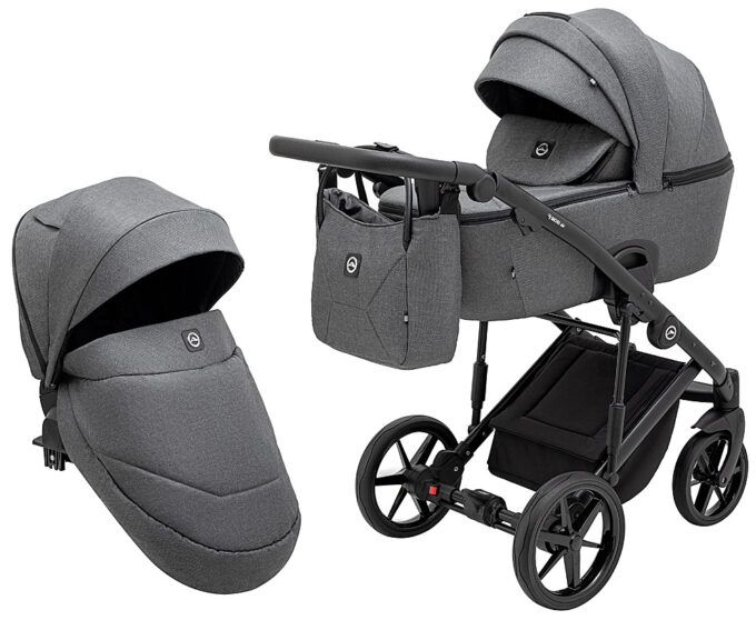 Коляска 2 в 1 Adamex Mobi Air Thermo New TIP TK-57 графит