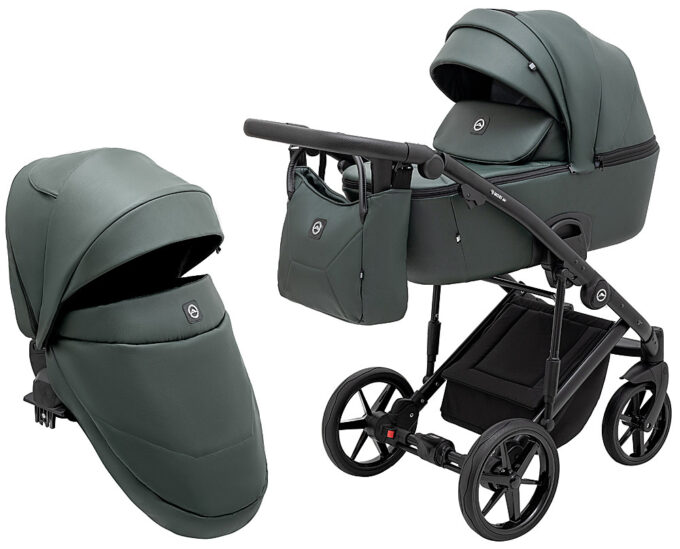 Коляска 2 в 1 Adamex Mobi Air Thermo New ECO SA-29 темно-зеленый