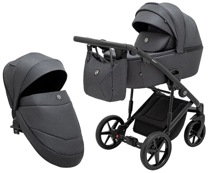 Коляска 2 в 1 Adamex Mobi Air Thermo New TIP TK-79 графит