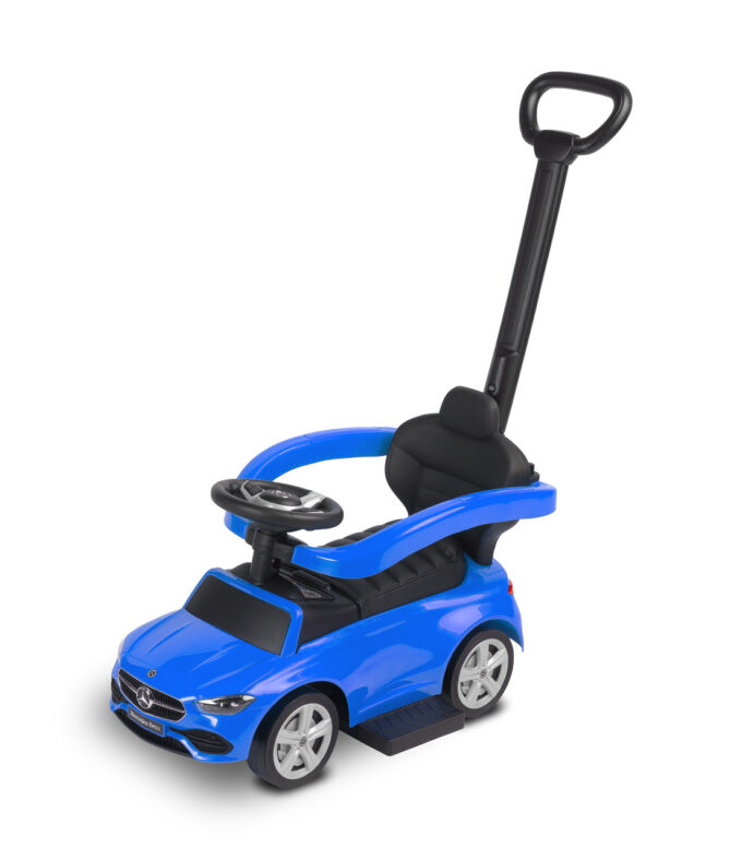 Машинка для катания Caretero (Toyz) Mercedes C-CLASS с родительской ручкой Blue