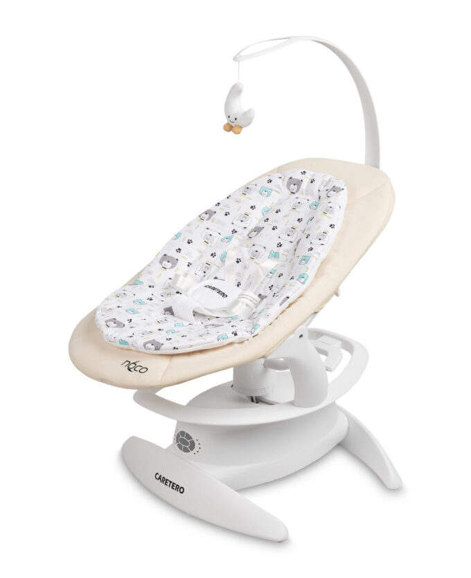 Детский шезлонг-качалка 2 в 1 Caretero Noco Beige