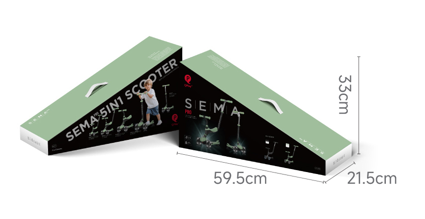 Самокат триколісний дитячий 5 в 1 Sema Pro Black - Зображення 4