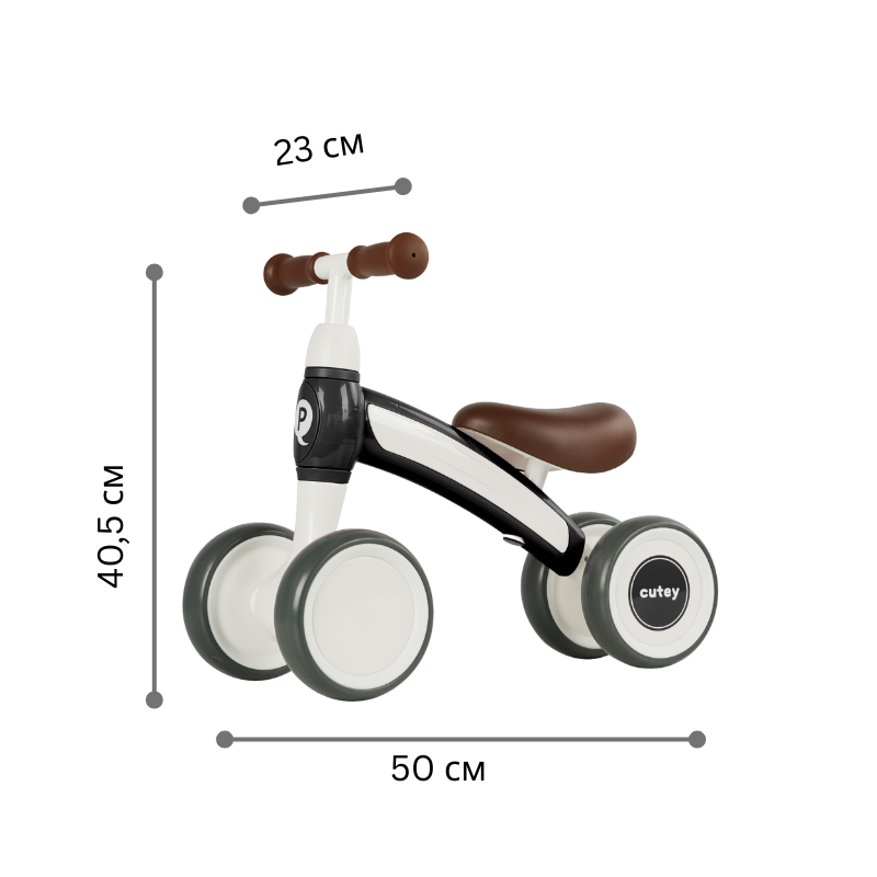 Біговел дитячий Cutey Black - Зображення 3