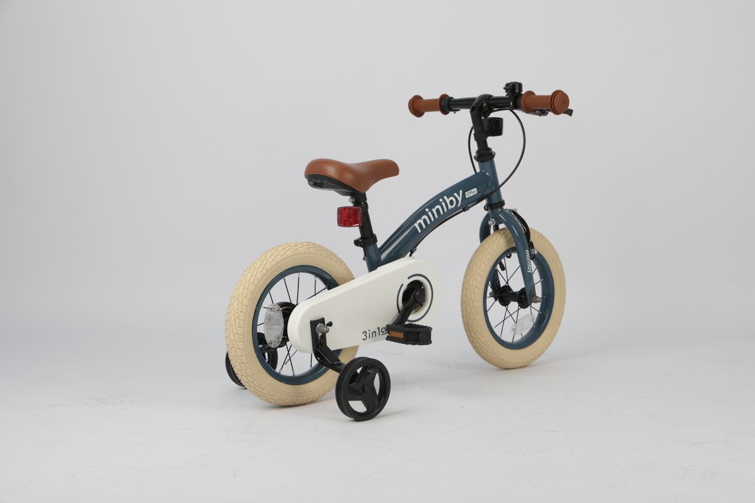 Велосипед - біговел Miniby 3в1/12" Grey-Blue - Зображення 10