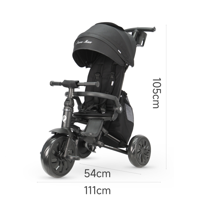 Велосипед складаний триколісний дитячий Nova Max Black - Зображення 8