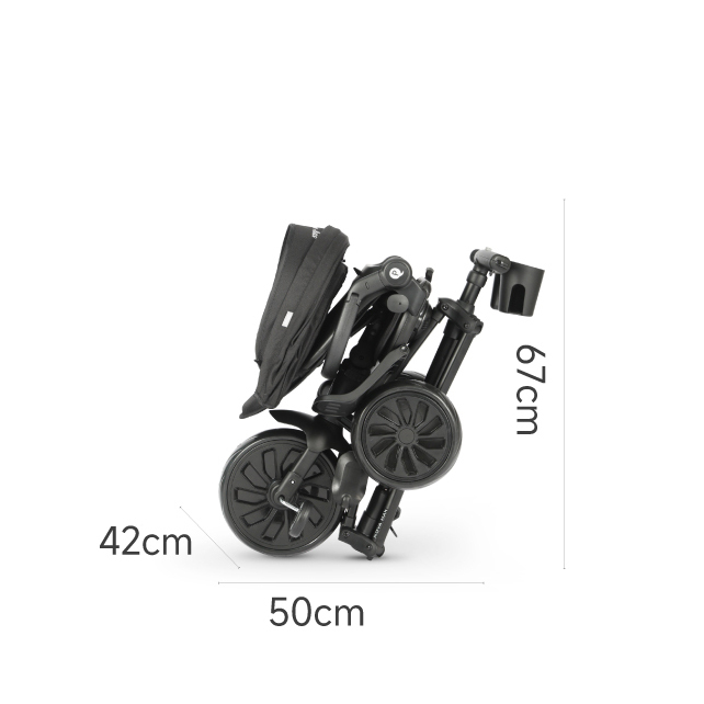 Велосипед складаний триколісний дитячий Nova Max Black - Зображення 9