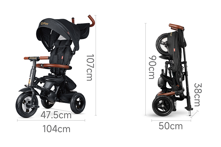 Велосипед складаний триколісний дитячий Rito Deluxe Green - Зображення 3