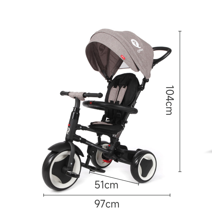 Велосипед складаний триколісний дитячий Rito EVA Black - Зображення 10