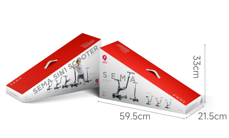 Самокат триколісний дитячий 5 в 1 Sema Blue - Зображення 10