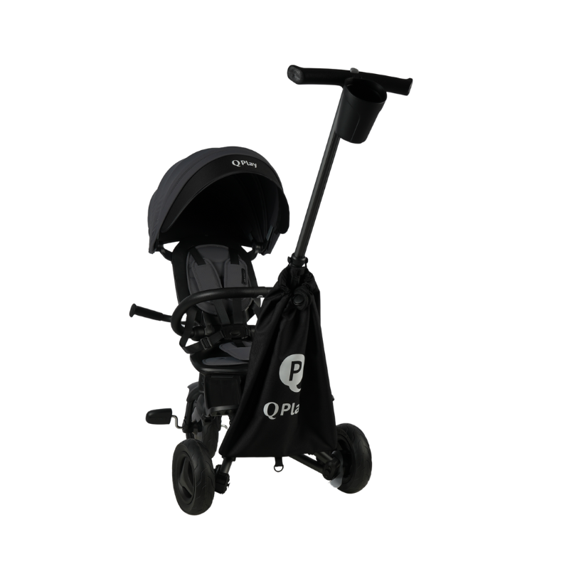 Велосипед складаний триколісний дитячий Nova+ Rubber Ultimate Black - Зображення 5